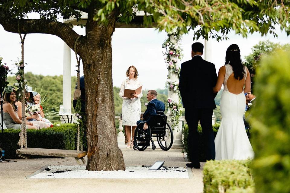 Walking to the altar - Duntons Photography