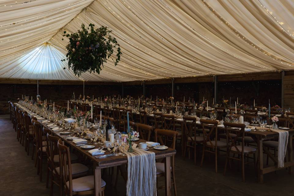 Cow Shed set up