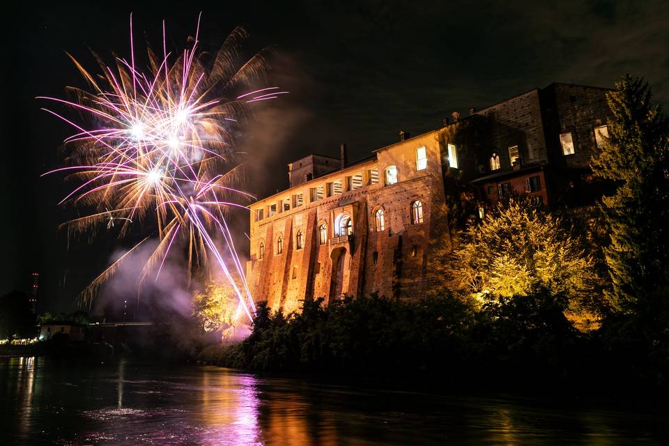 Fireworks on the river