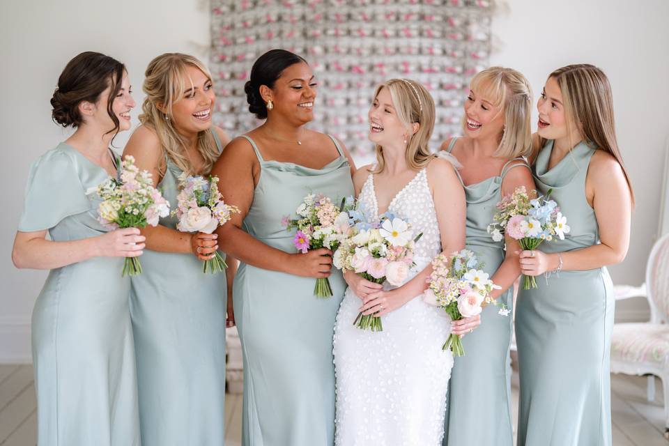 Bridal party Lyde Court