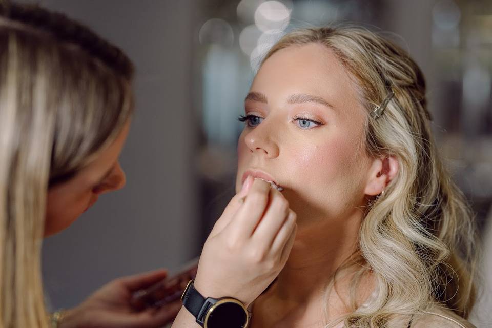 Bridal prep at Bredenbury