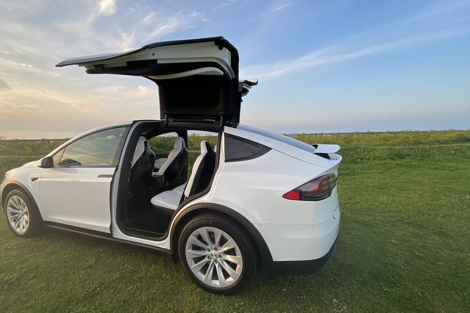 LUX EV Tesla Wedding Car