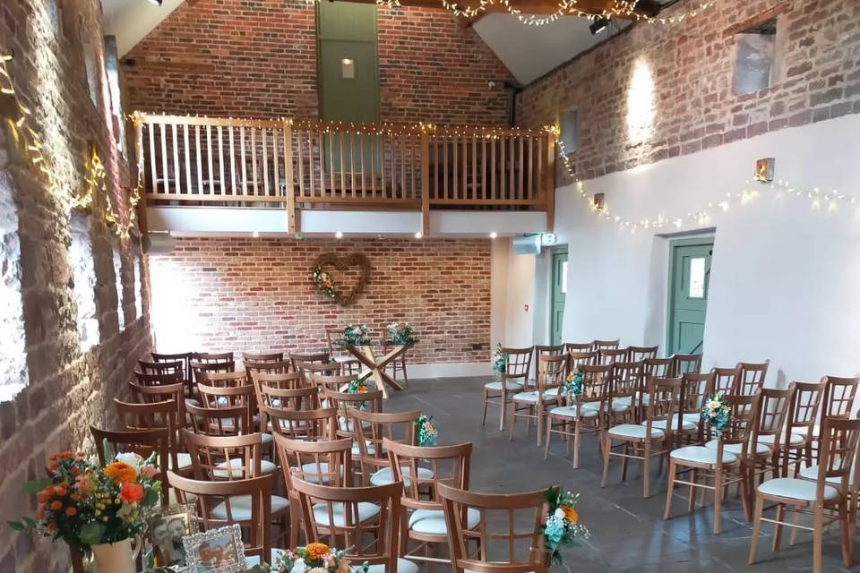 Crate display at The Ashes