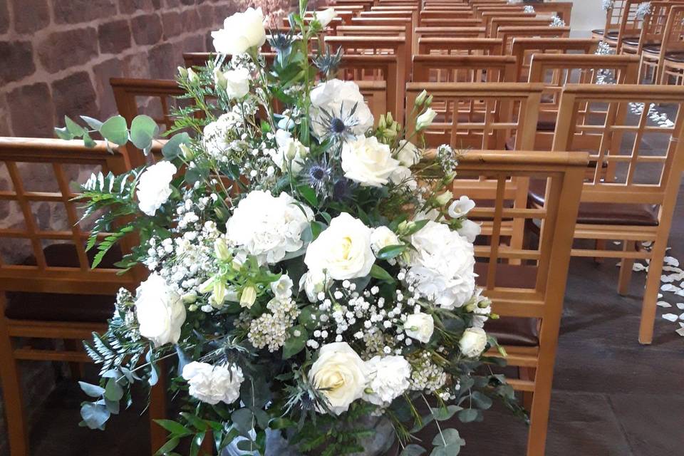 Milk churns at Ashes ceremony