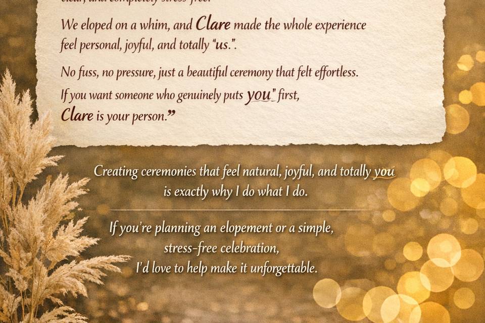 Client testimony Nov 25