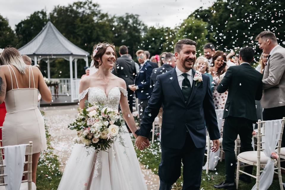 Confetti at Doxford Hall