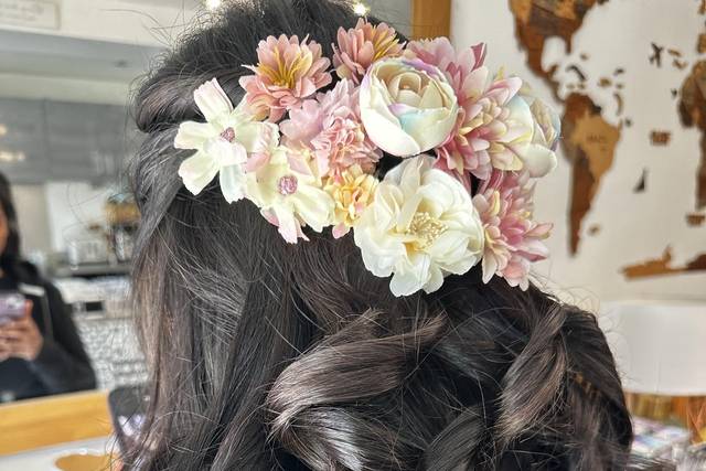 Curly bridesmaids