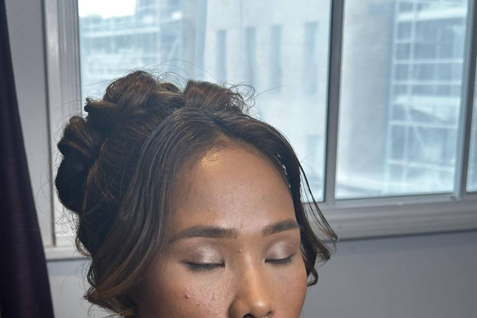 Sophisticated beauty updo