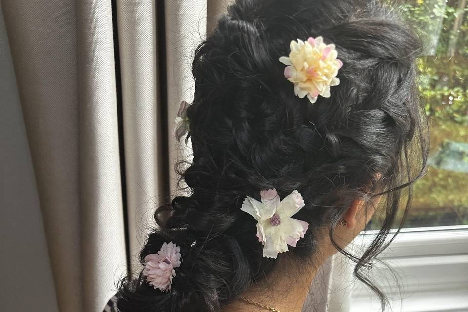 Bridesmaids hair