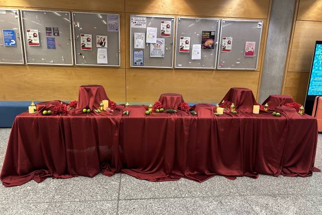 Bake sale table scape