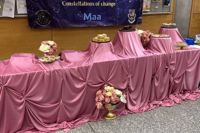 Bake sale tablescape