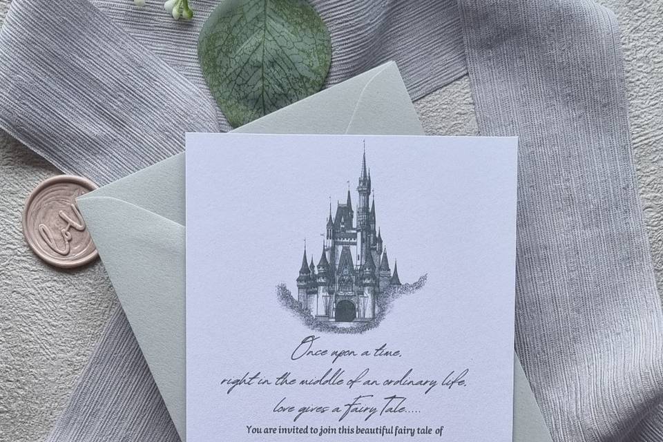 Disney wedding invitations