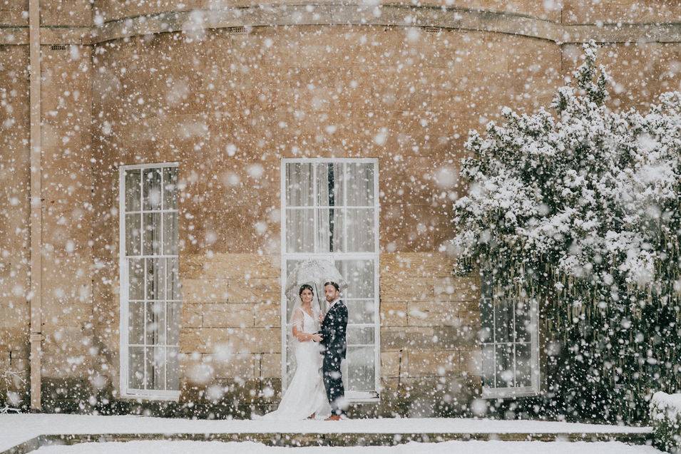 Rudding House snow