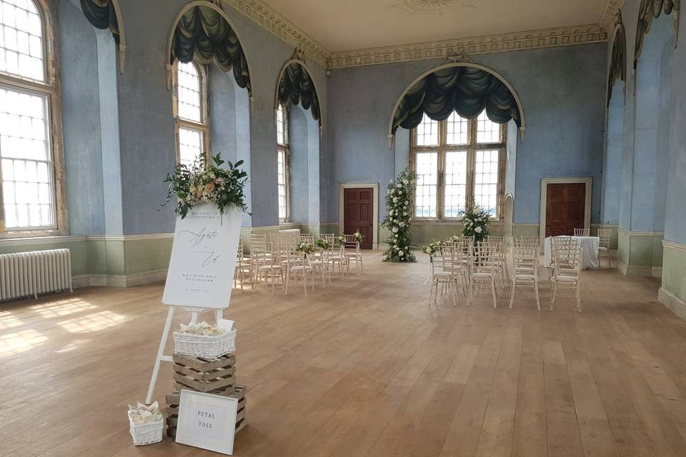 Wollaton Hall and Deer Park - Prospect Room Ceremony