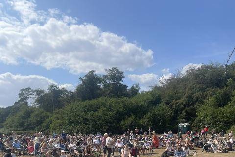 Audience at Garden Concert