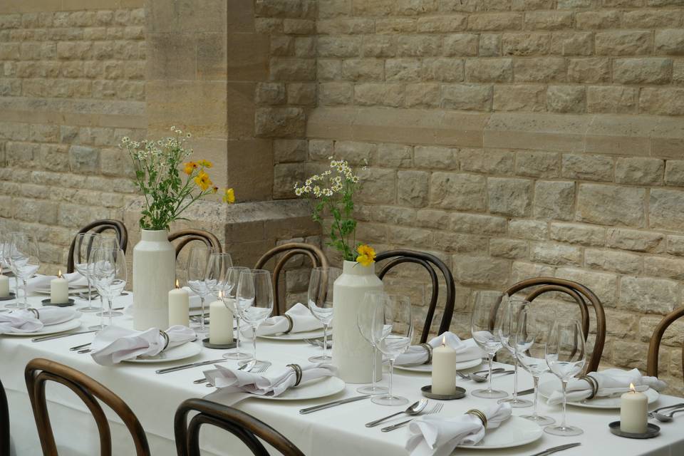 Dining in the atrium