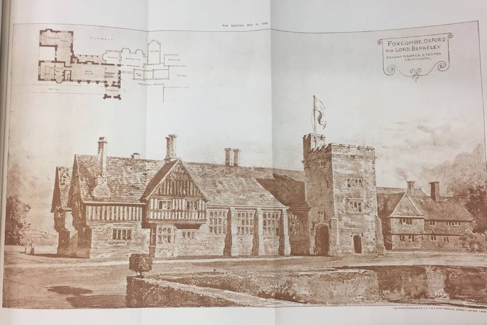 Old map of the Foxcombe Hall