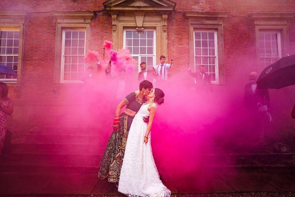 Stunning smoke bomb photo