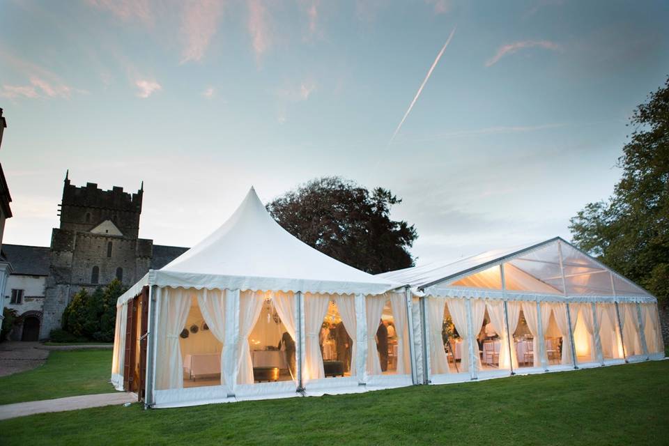 Lit up marquee