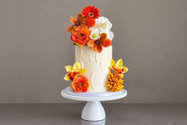 Modern Autumnal-textured cake