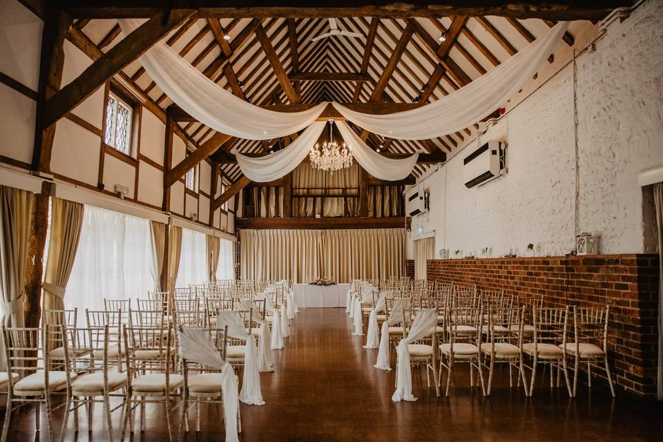 Ceremony in the pavillion