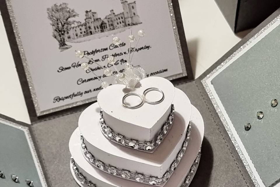 Wedding Cake Explosion / Exploding Box Kit With Extras Card - Etsy UK