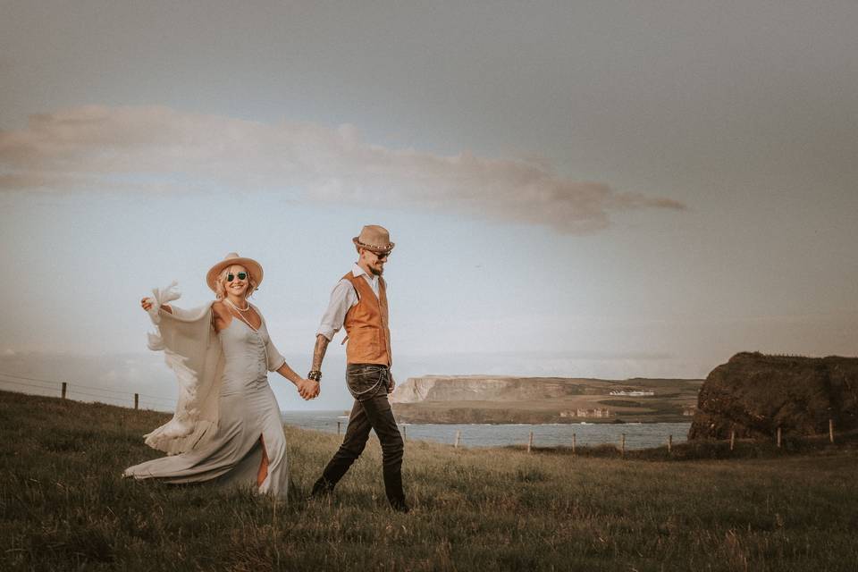 Boho Elopement Dunluce