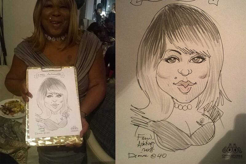 Watford Wedding caricaturist