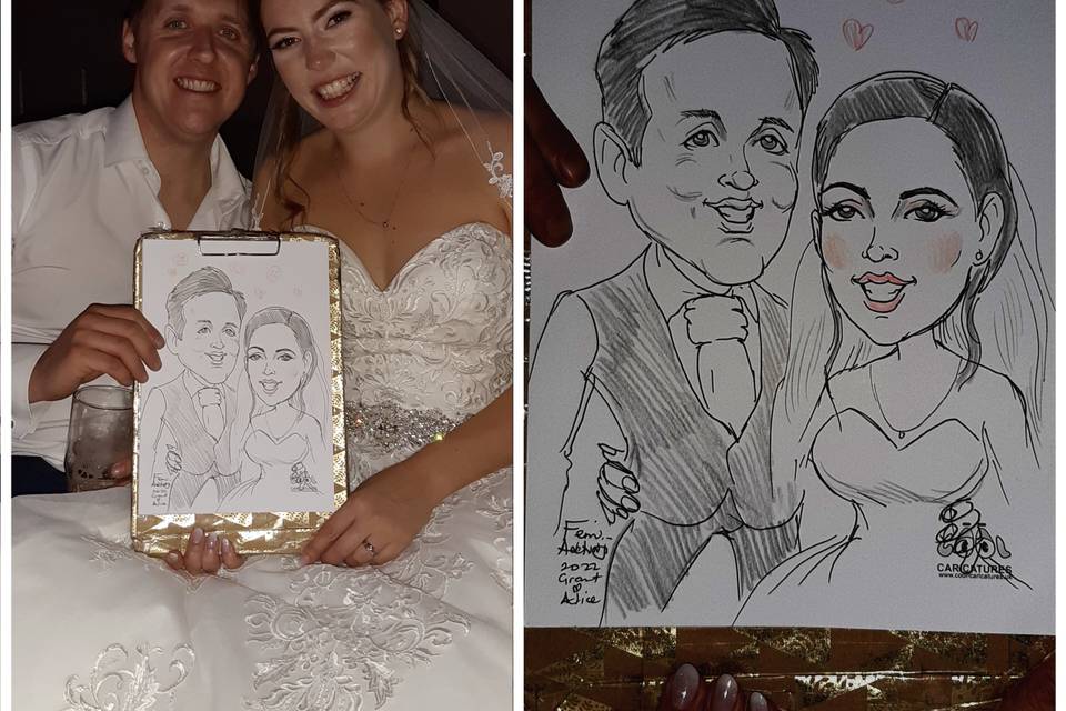 Essex wedding Caricaturist