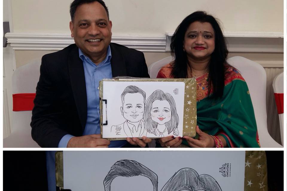 UK Indian Wedding Caricaturist