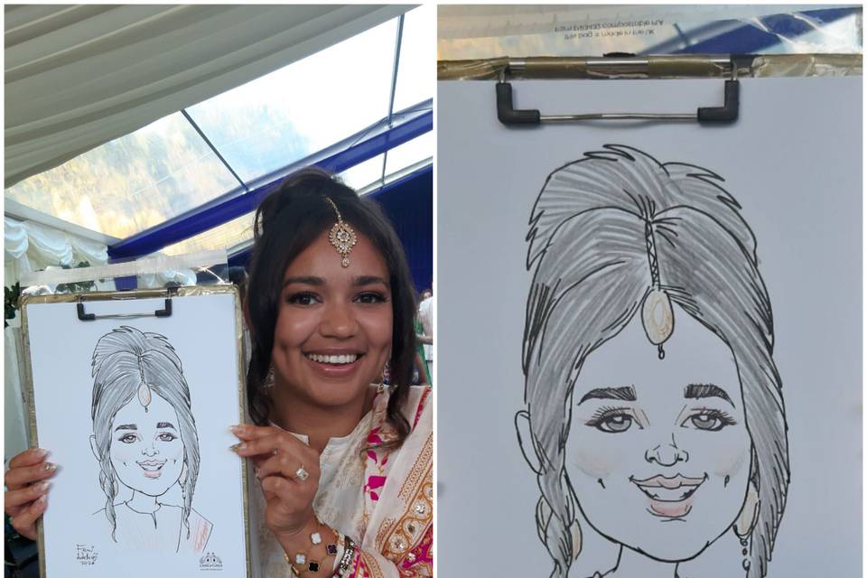 Wedding Caricatures In Surrey