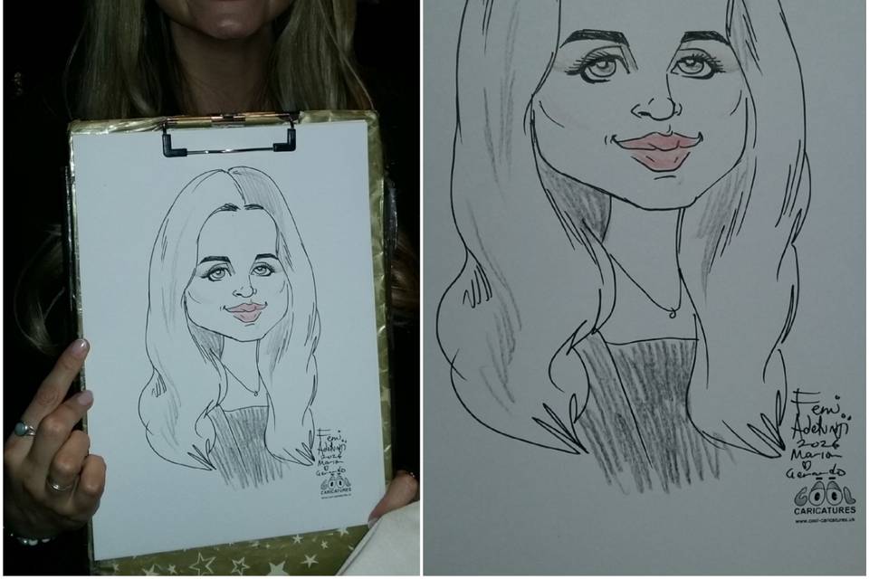 Femi Party Caricaturist UK