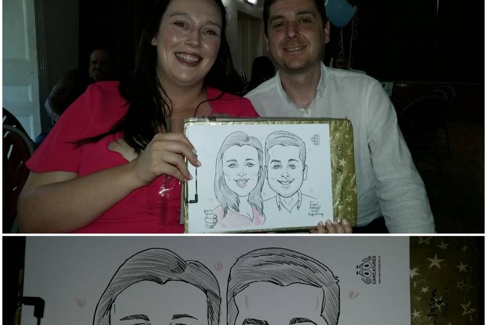 Surrey wedding Caricaturist