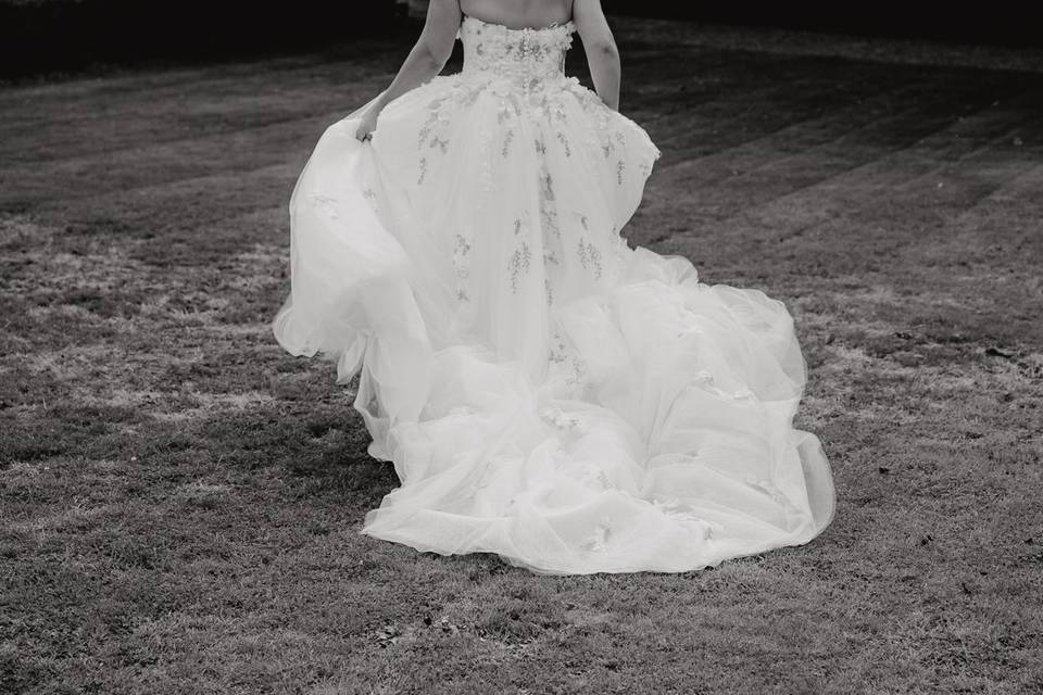 Black and white
