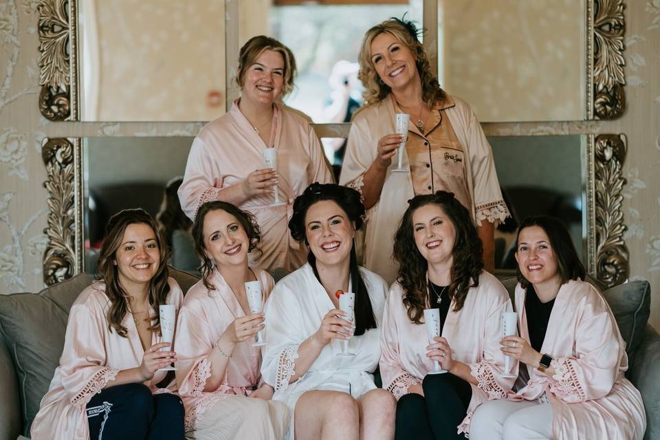 Bridal party fun