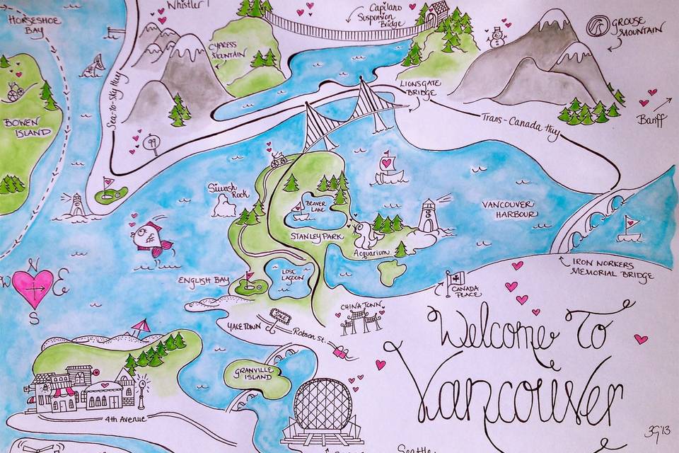 Pretty on Paper- Designer Maps by Zoe