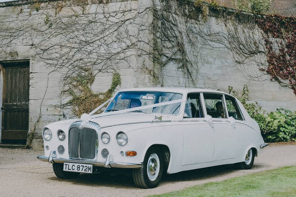 Vintage wedding car