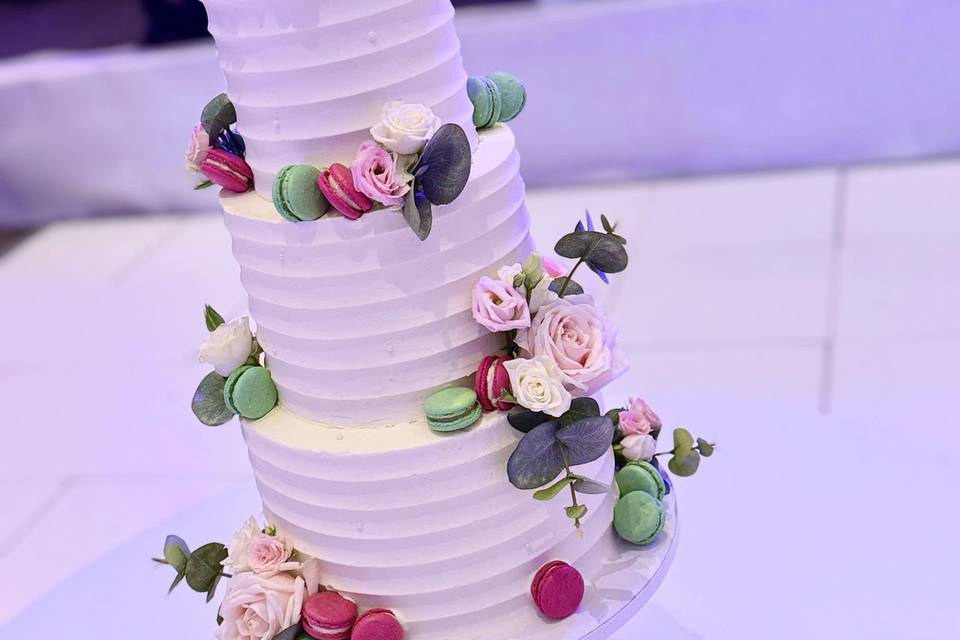 Macaron cake Whittlebury Hall