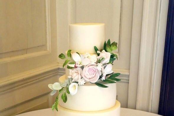 Ivory wedding sugar flowers