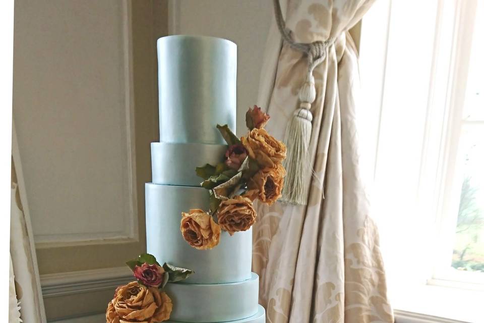 Marble wedding cake