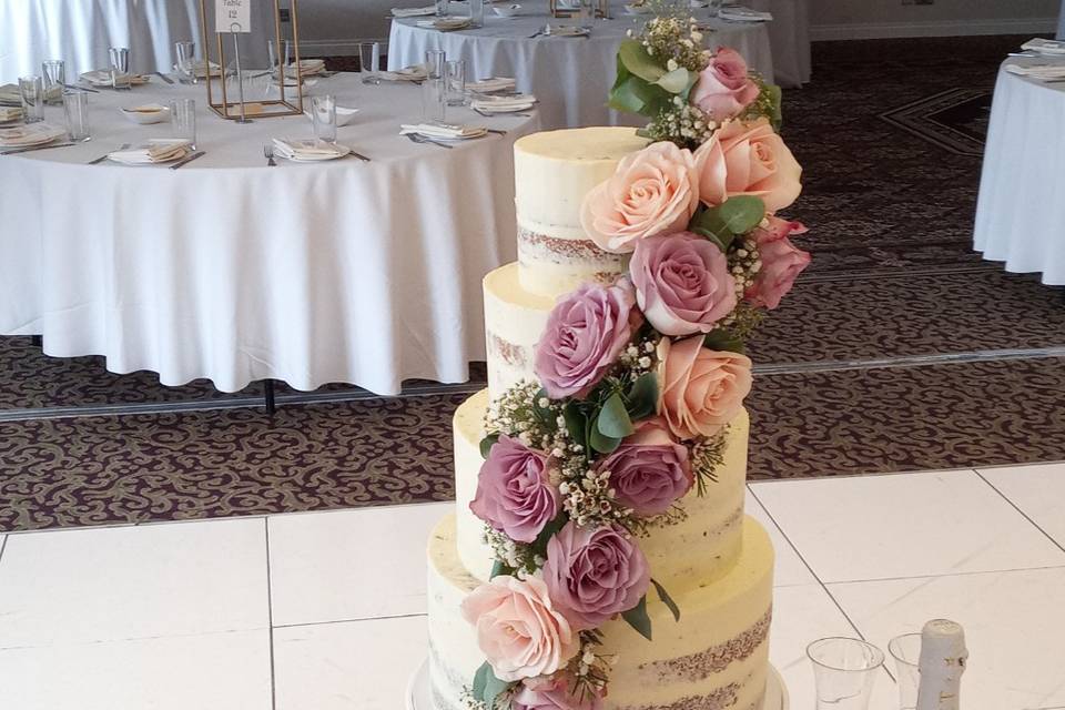 Luxury semi naked cake