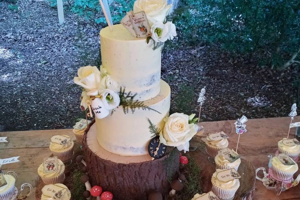 Alice in Wonderland wedding