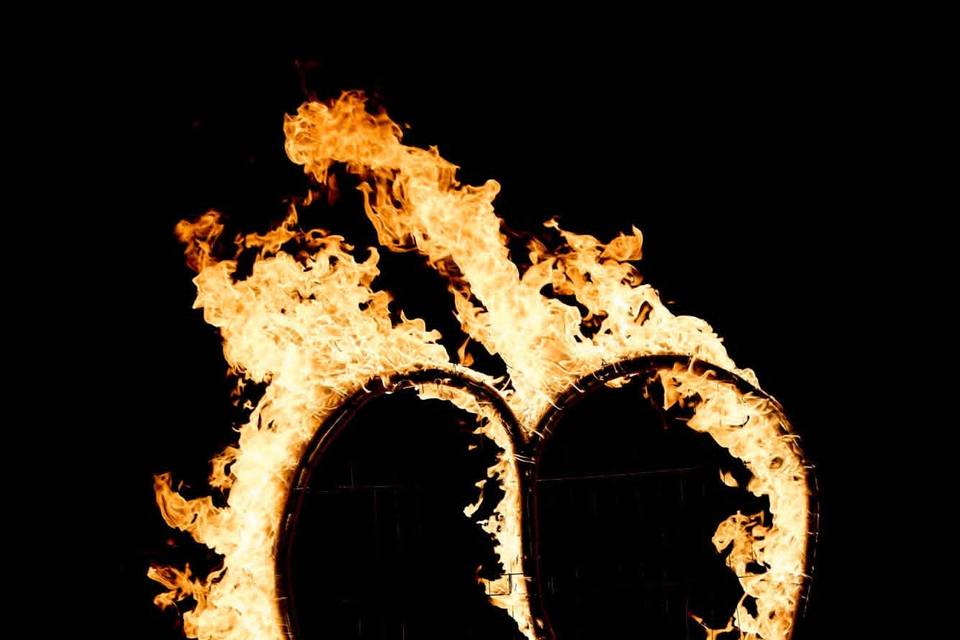 Fire Heart Lit up