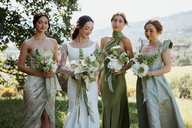 Bride & bridesmaids