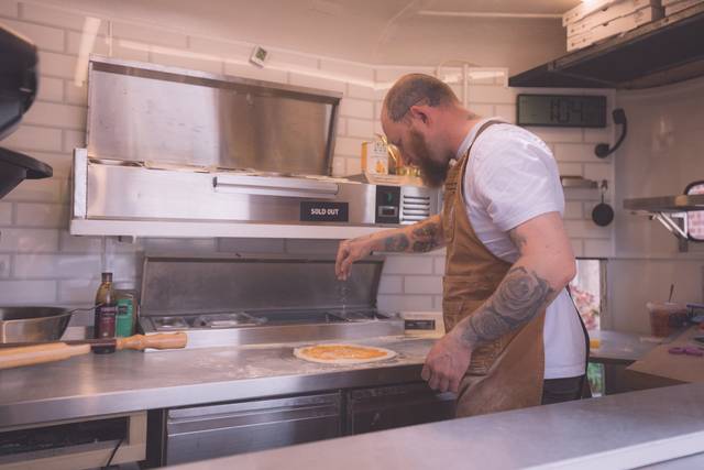 Live pizza making