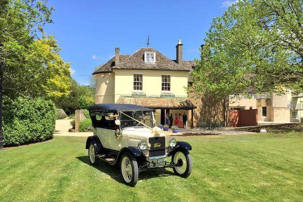 Lawn with Vintage car