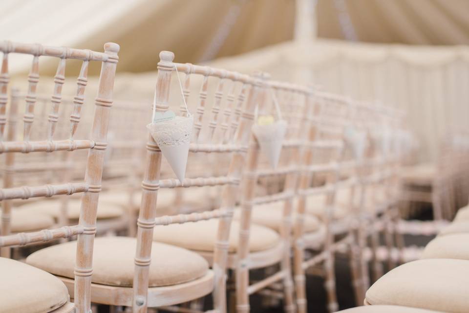 Limewash chiavari chairs