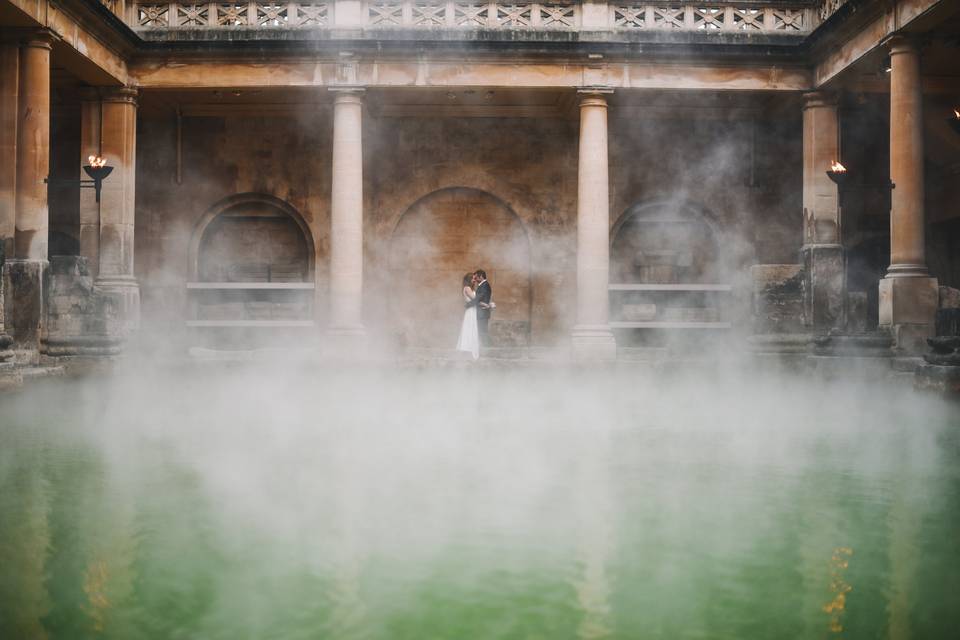 Roman Baths Sunrise Wedding