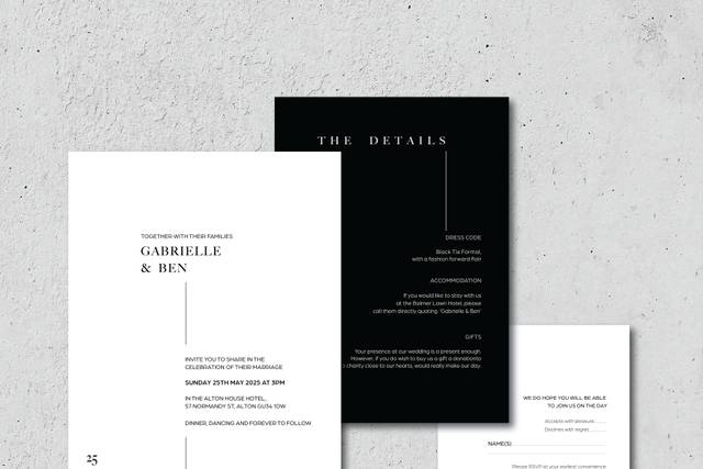 Invitation suit