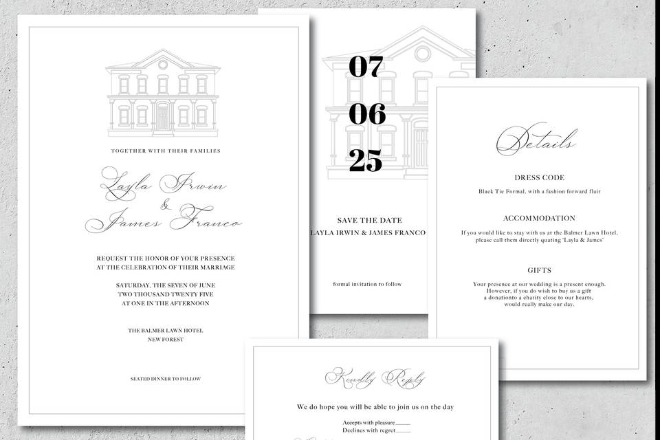 Invitation suit